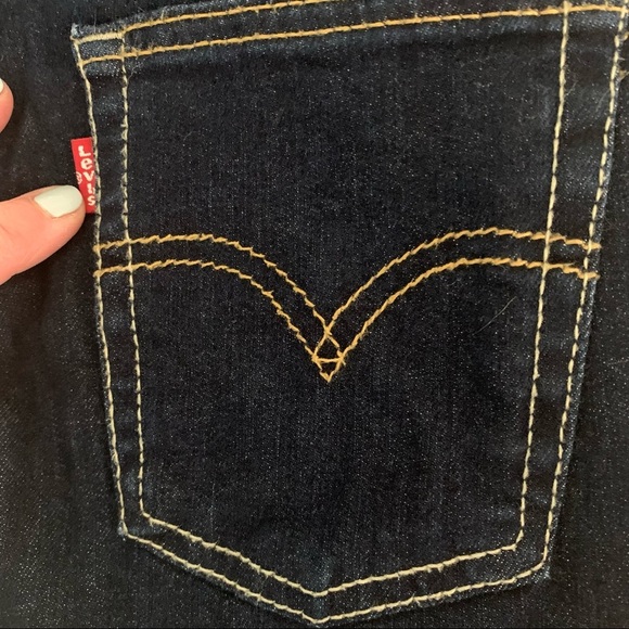 New LEVI’S 512 Slim Taper Boys Dark Wash Jeans Size 12 - Picture 14 of 16